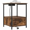 vidaXL Nočn&yacute; stol&iacute;k Dymov&aacute; dub 42 x 41 x 56 cm Kompozitn&eacute; drevo