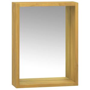 vidaXL Zrkadlov&aacute; skrinka 30x10x40 cm mas&iacute;vne t&iacute;kov&eacute; drevo