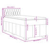 vidaXL Boxspring posteľ s matracom tmavosiv&aacute; 100x200 cm l&aacute;tka