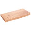 vidaXL N&aacute;stenn&aacute; polica bledohned&aacute; 60x30x(2-4) cm o&scaron;etren&yacute; mas&iacute;vny dub