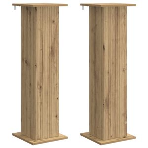 vidaXL Stojan na rastliny 2 pcs Dub artisan 30,5 x 30 x 100,5 cm