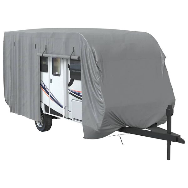 vidaXL Poťah na karavan sivý 670x250x220 cm netkaná textília