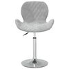 vidaXL Otočn&aacute; jed&aacute;lensk&aacute; stolička bledosiv&aacute; zamatov&aacute;