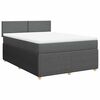 vidaXL Boxspring posteľ s matracom tmavosiv&aacute; 140x200 cm l&aacute;tka