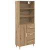 vidaXL Highboard Remeseln&yacute; dub 69,5 x 32,5 x 180 cm Kompozitn&eacute; drevo