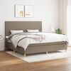 vidaXL Boxspring posteľ s matracom sivohned&yacute; 200x200 cm l&aacute;tka