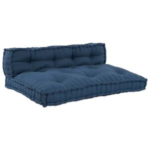 vidaXL Vank&uacute;&scaron; na paletov&yacute; gauč 2 pcs Indigo 120 x 80 x 38 cm L&aacute;tka