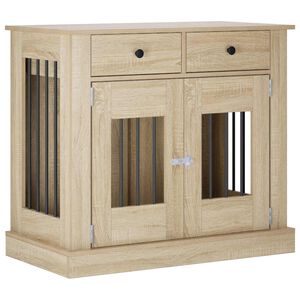 vidaXL N&aacute;bytok pre psa Dub sonoma 90 x 47,5 x 80 cm Kompozitn&eacute; drevo