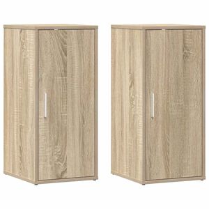 vidaXL Skrinky na top&aacute;nky 2 ks dub sonoma 32x35x70 cm drevotrieska