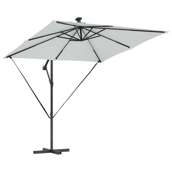 vidaXL Kantileverový banánový parasol Piesková 249 x 249 x 250 cm