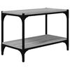 vidaXL TV skrinka siv&yacute; dub sonoma 60x33x41 cm spracovan&eacute; drevo a oceľ