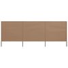 vidaXL 3-panelová zábrana proti vetru šedohnedá 400x120 cm látková