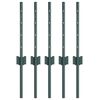 vidaXL Zabudovan&yacute; plotov&yacute; stĺpik 5 ks Zelen&aacute; 80 cm