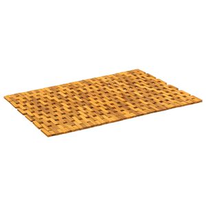 vidaXL K&uacute;peľňov&eacute; predložky Pr&iacute;rodn&aacute; 65 x 100 cm Pevn&eacute; ak&aacute;ciov&eacute; drevo