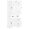 vidaXL Vysok&aacute; skrinka biela 69,5x34x180 cm spracovan&eacute; drevo