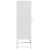 vidaXL Highboard White 36x39x123 cm Oceľ valcovaná za studena