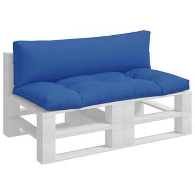 vidaXL Podložky na paletový nábytok 2 ks, kráľovsky modré, látka