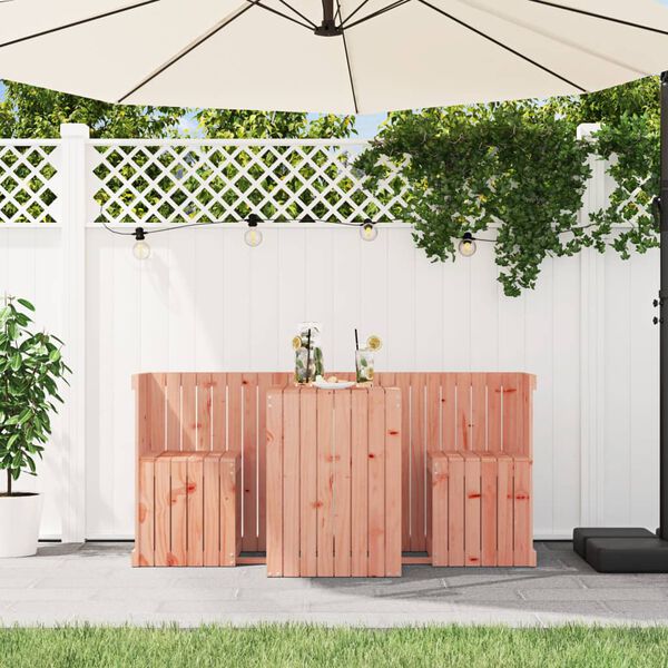 vidaXL Balkónová súprava 2-miestna masívny douglas