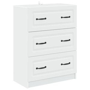 vidaXL Z&aacute;suvkov&yacute; kabinet Biela 66 x 34,5 x 87 cm Kompozitn&eacute; drevo