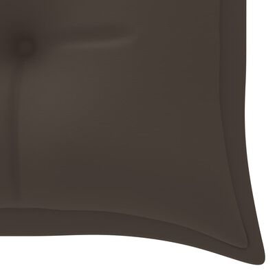 vidaXL Lavička Batavia so sivohnedou podložkou 150 cm tíkový masív