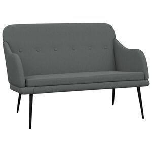 vidaXL Lavička tmavosiv&aacute; 110x76x80 cm l&aacute;tka
