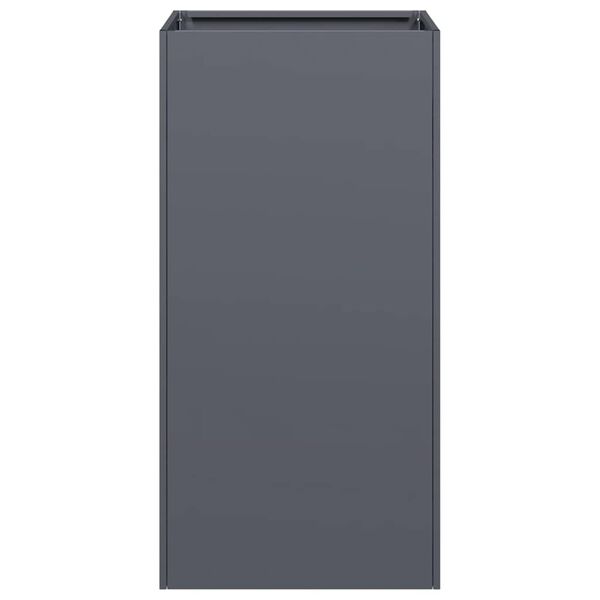 vidaXL kvetin&aacute;č antracit 40x40x80 cm Oceľ valcovan&aacute; za studena