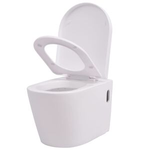 vidaXL Keramick&eacute; z&aacute;vesn&eacute; WC, biele