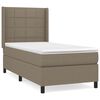 vidaXL Boxspring posteľ s matracom sivohned&yacute; 100x200 cm l&aacute;tka