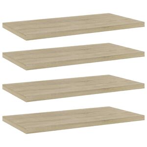 vidaXL Pr&iacute;davn&eacute; police 4 ks, dub sonoma 40x20x1,5 cm, kompozitn&eacute; drevo