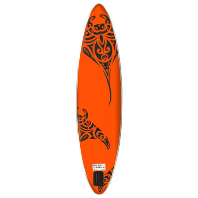 vidaXL Nafukovací Stand Up Paddleboard 366x76x15 cm oranžový