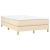 vidaXL Boxspring posteľ s matracom kr&eacute;mov&aacute; 120x190 cm l&aacute;tka