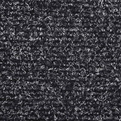 vidaXL Nášľapy na schody 5 ks tmavosivé 65x21x4 cm vpichovaná textília