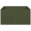 VidaXL kvetin&aacute;č Olive Green 80x80x40 cm Oceľ valcovan&aacute; za studena