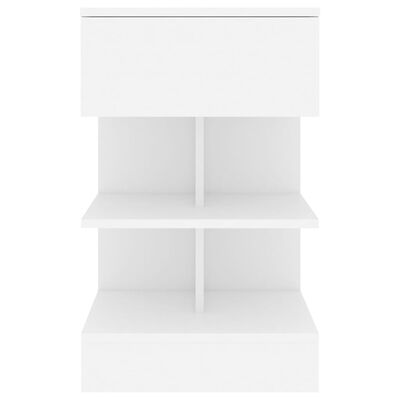 vidaXL Nočné stolíky 2 ks biele 40x35x65 cm drevotrieska