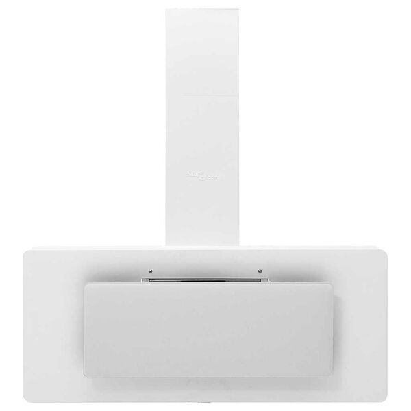 vidaXL N&aacute;stenn&yacute; digestor 90 cm nehrdzavej&uacute;ca oceľ a tvrden&eacute; sklo biely