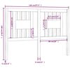 vidaXL Čelo postele biele 146x4x100 cm mas&iacute;vna borovica