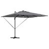 vidaXL Roma Parasol Antracit 286 x 284 x 270 cm Hlin&iacute;k a polyester