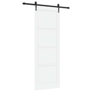 vidaXL Posuvn&eacute; dvere ORKDAL 83 x 232 cm Borovicov&yacute; mas&iacute;v Biela