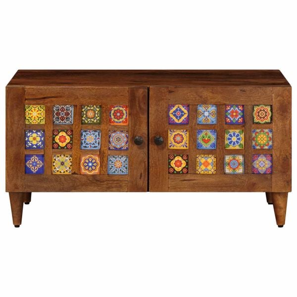 vidaXL Konferenčn&yacute; stol&iacute;k Hned&aacute; 80 x 50 x 40 cm Mas&iacute;vne mango drevo