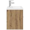 VidaXL drezová skrinka so vstavaným umývadlom a batériou Artisan Dub