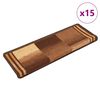 vidaXL Samolepiace n&aacute;&scaron;ľapy na schody 15 ks 65x21x4 cm hned&eacute;
