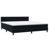 vidaXL Posteľn&yacute; r&aacute;m boxspring s matracom a LED čierny 180x210 cm zamat