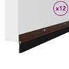 vidaXL Kefkov&eacute; tesnenia na dvere s mont&aacute;žou na skrutky 12 pcs Hned&aacute;