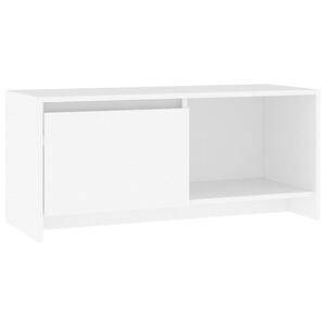 vidaXL TV skrinka biela 90x35x40 cm drevotrieska