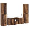vidaXL Sada k&uacute;peľňov&eacute;ho n&aacute;bytku 5 ks Star&eacute; drevo 33 x 34,5 x 160 cm
