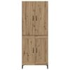 vidaXL Highboard Remeseln&yacute; dub 69,5 x 34 x 180 cm Kompozitn&eacute; drevo