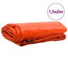 vidaXL Tarpaulin 650g / m&sup2; Oranžov&aacute; 1,5 x 2 m Pl&aacute;tno s PVC povrchom