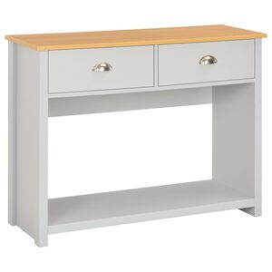 vidaXL Konzolov&yacute; stol&iacute;k siv&yacute; 97x35x76 cm