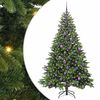 vidaXL Umel&yacute; vianočn&yacute; stromček s 300 LED-i Zelen&aacute; 180 cm PE a PVC