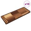 vidaXL N&aacute;&scaron;ľapy na schody samolepiace 10 ks 65x21x4 cm hned&eacute;